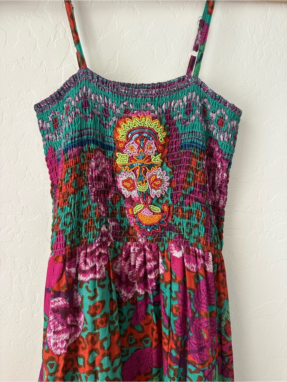 Antica Sartoria Giacomo Cinque Beaded Boho Maxi Dress XS - Picture 2 of 11